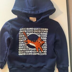Gucci Blue and Orange Graphic Hoodie